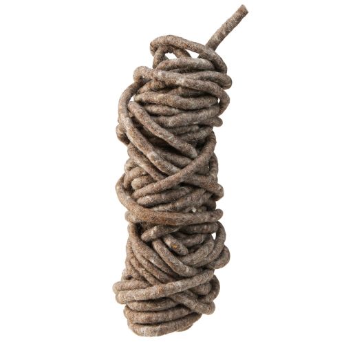 Stylo cord felt cord sheep&#39;s wool felted brown 10mm 15m