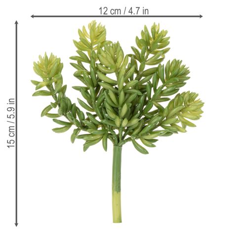 Product Artificial succulent flower for low-maintenance design of living and office spaces, 15cm, 6 pieces