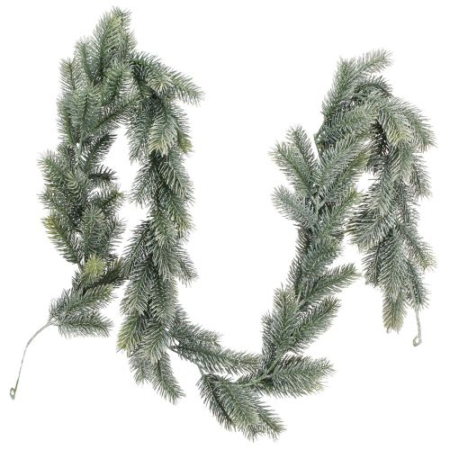 Fir garland fir green iced Christmas garland 160cm