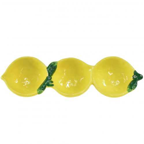 Product Tapas bowls ceramic lemon table decoration 28.5cm H4cm