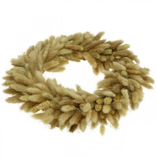 Product Door wreath dried flower wreath wreath velvet grass Lagurus Ø31cm