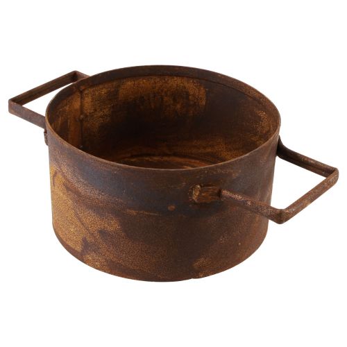 Product Planter rust metal plant pot Ø19.5cm/26cm set of 2