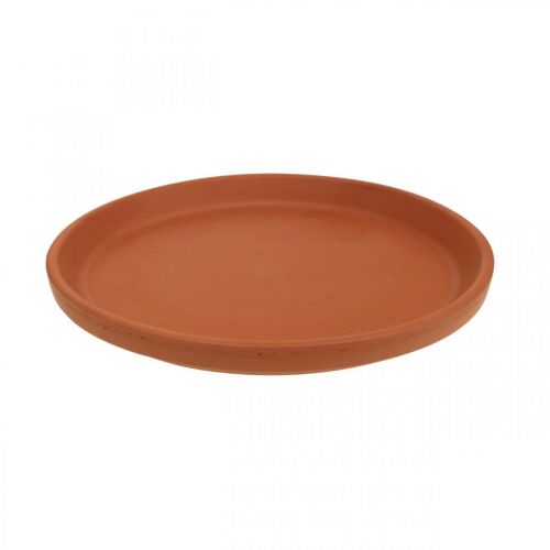 Floristik24 Ceramic coaster, saucer terracotta clay Ø14.5cm