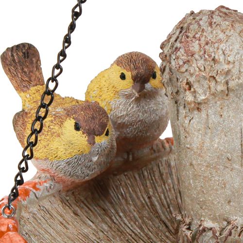 Product Bird decoration autumn for hanging mushroom with 2 birds Ø20cm H15cm