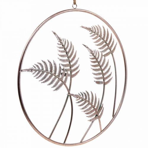 Product Wall decoration decorative ring for hanging fern metal rose Ø52cm