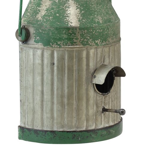 Product Decorative birdhouse metal wall birdhouse milk jug H26cm