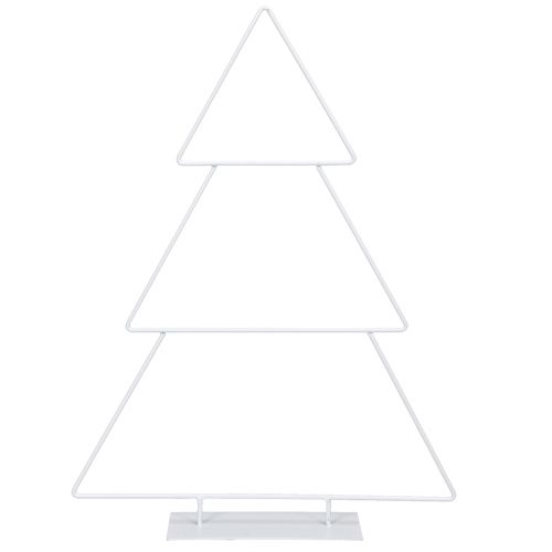 Christmas tree metal white for placing and decorating 41cm