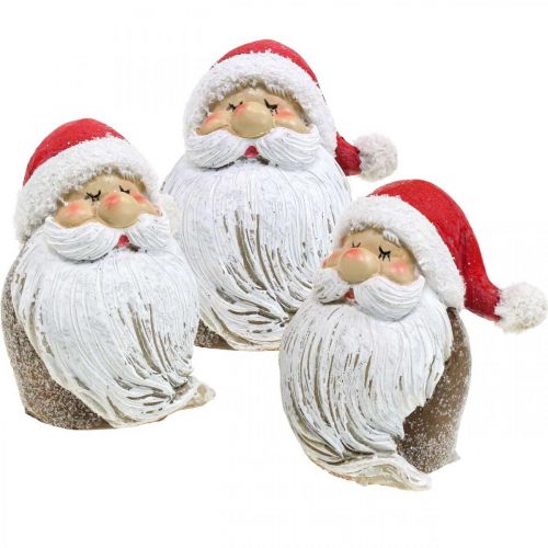 Santa Claus table decoration Santa Claus window decoration H8cm 3 pcs