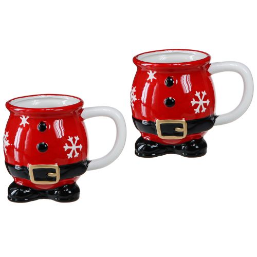 Product Christmas Mug Ceramic Cup Santa Claus 10.5cm 2pcs