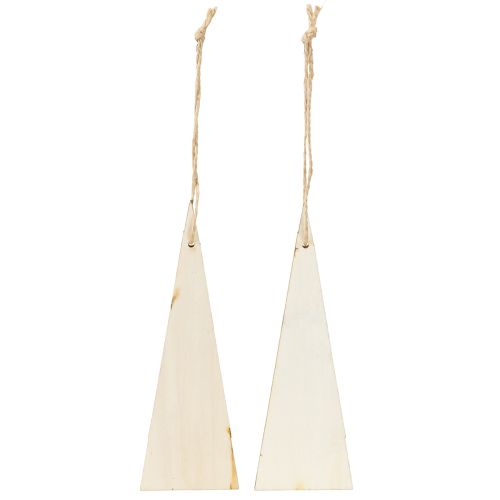 Product Christmas gnomes wooden for hanging grey red 15/19.5cm 8 pcs