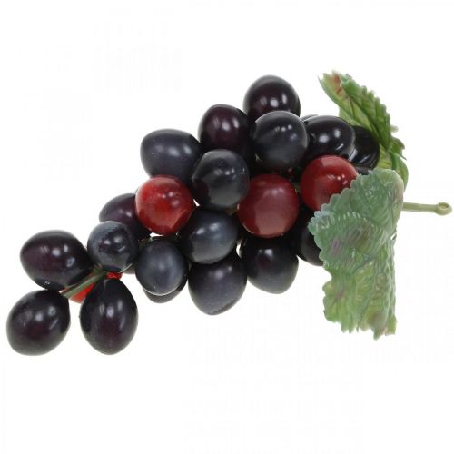 Product Decorative grapes Black Decorative fruit Artificial grapes 15cm