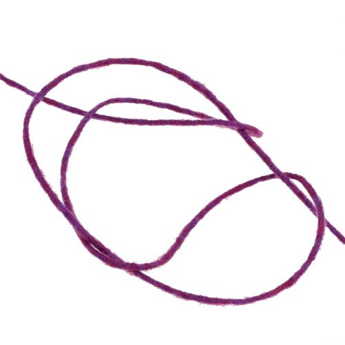 Product Wool cord purple 3mm 100m