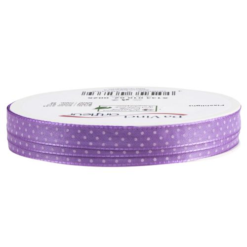 Product Gift ribbon dotted decorative ribbon purple 10mm 25m