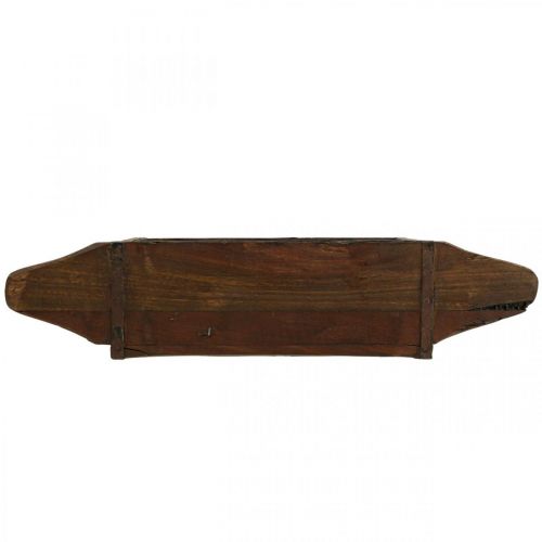 Product Vintage wooden box planter brick shape wood 42×14.5cm