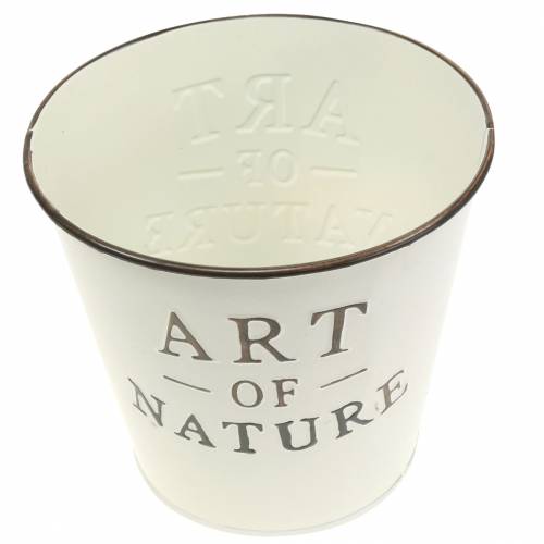 Product Flower pot zinc cream Ø15cm H13.5cm