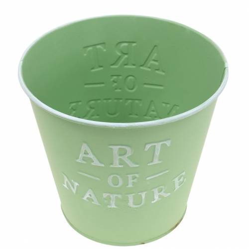 Product Flowerpot zinc Art of Nature mint green Ø17.5cm H15cm