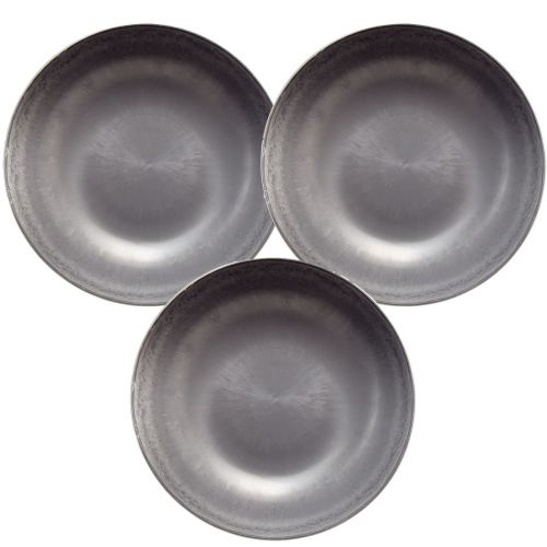 Product Stylish matte grey bowl 3 pieces - 37 cm - textured surface, versatile for decorations