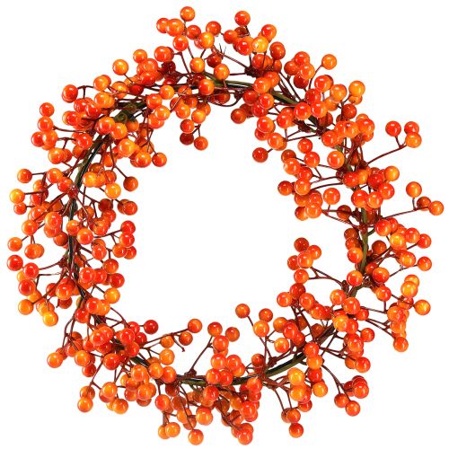 Floristik24 Berry wreath decorative berries red orange artificial Ø30cm