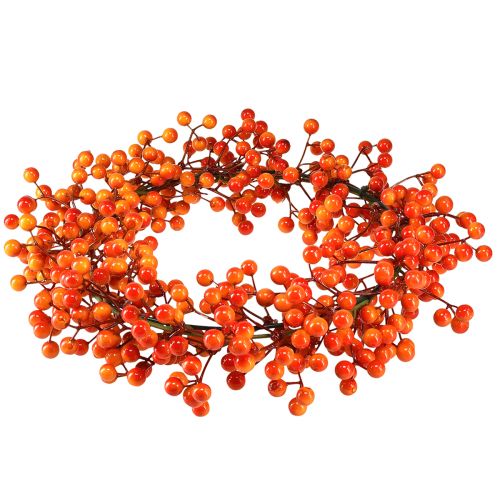 Product Berry wreath decorative berries red orange artificial Ø30cm