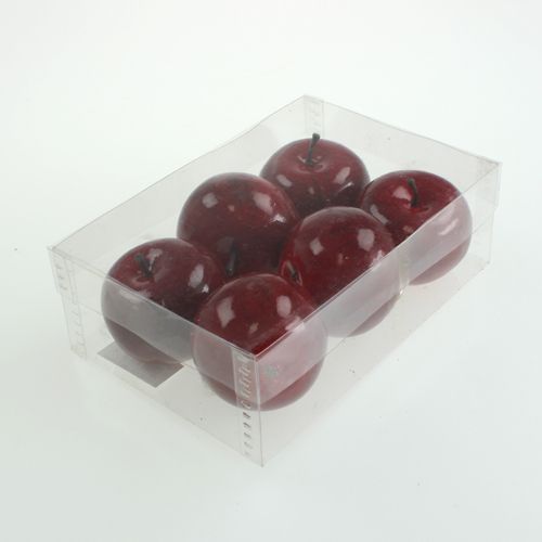 Product Artificial Apples Red, shiny 6cm 6 pcs