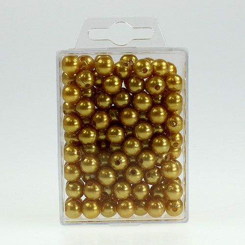 Product Decorative beads Ø10mm gold 115 pcs