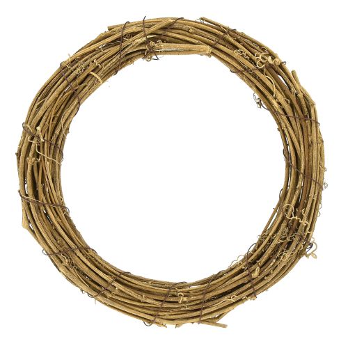 Decorative wreath vine wreath natural wreath blank Ø25cm 4pcs