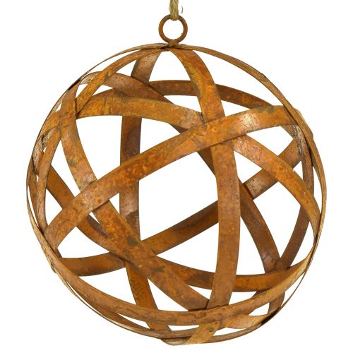 Decorative ball metal ball rust for decorating vintage Ø20cm
