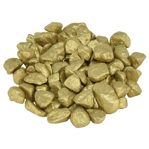 Decorative stones table decoration scatter decoration yellow gold 9mm–13mm 2kg