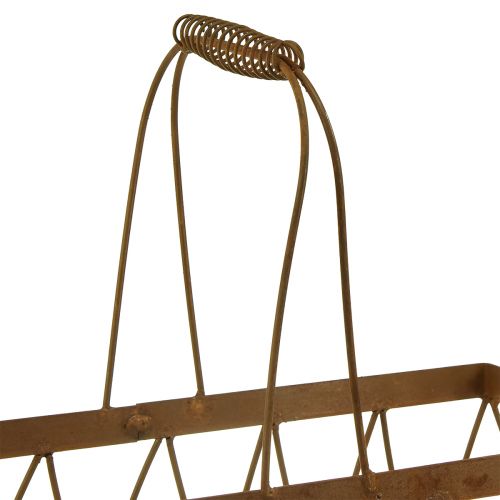 Product Wire basket metal basket rust look 28x13.5x14cm 2pcs