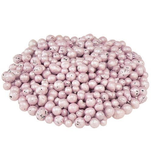 Floristik24 Brilliant decorative beads 4mm - 8mm clay granulate pink 1l