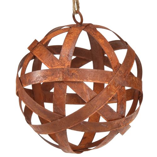Rusty metal ball Ø15cm, 2 pieces - Decorative garden balls for your outdoor decor