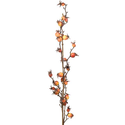 Rosehip branch yellow/orange artificial branch rosehip decoration L95cm