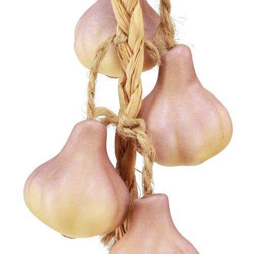 Product Garlic Decoration for Hanging Artificial Yellow Purple L50cm