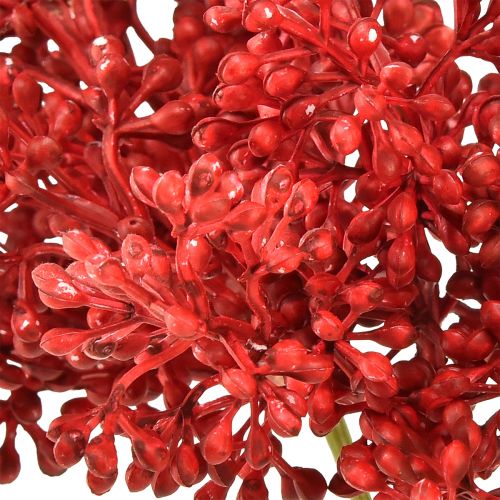 Product Artificial berries red decoration for Advent wreath 32cm 3 pieces in bunch