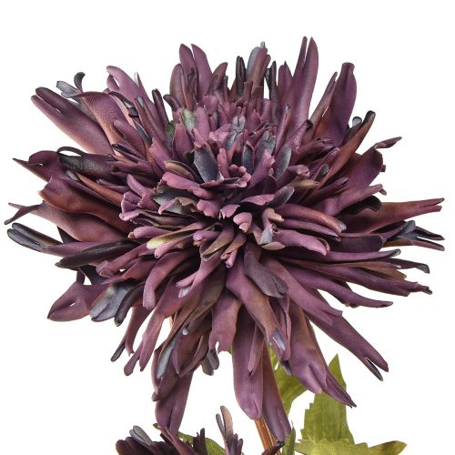 Product Artificial Chrysanthemum 2 Flowers Violet Ø5/11cm L70cm