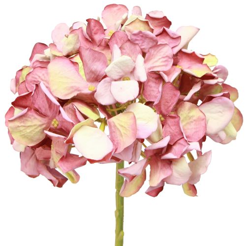 Artificial Hydrangea Large Pink Mauve Ø15cm L58cm 2pcs