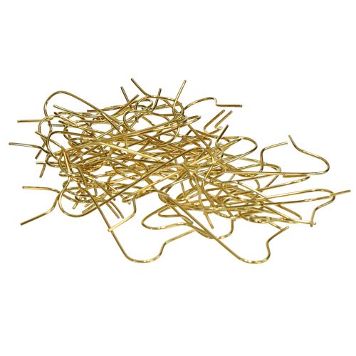 Product Golden decoration hooks ball hangers, 50 pieces – elegant hangers for Christmas balls and festive decorations