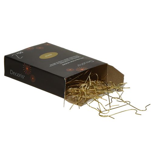 Product Golden decoration hooks ball hangers, 50 pieces – elegant hangers for Christmas balls and festive decorations