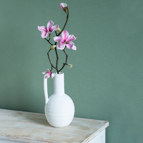 Floristik24 Artificial flower magnolia branch magnolia artificial pink 59cm