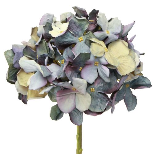 Artificial flowers in blue hydrangea large Ø15cm L58cm 2pcs