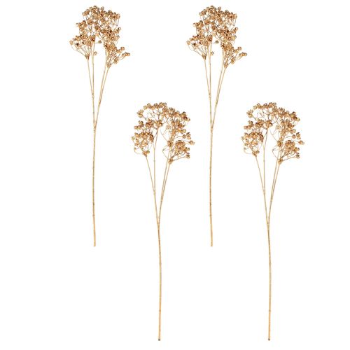 Product Artificial Plants Flax Artificial Gold Advent Decoration 54cm 4 Pcs