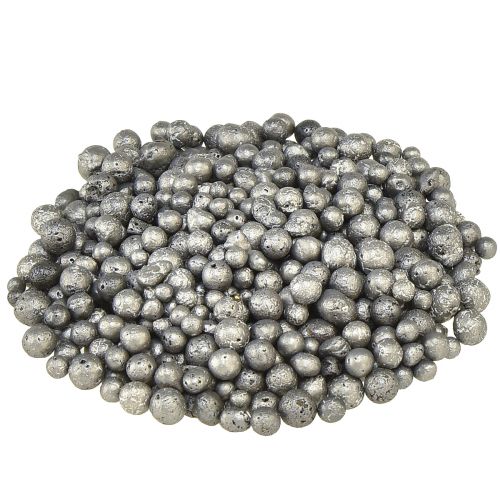 Floristik24 Metallic decorative beads anthracite decorative granules round 4-8mm 1l