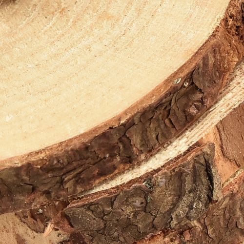 Product Mini tree disc with bark natural wood decoration Ø8-9cm 9pcs