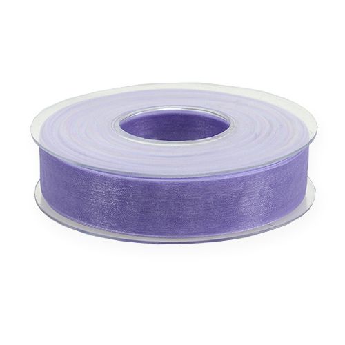 Product Organza ribbon gift ribbon purple ribbon selvedge 25mm 50m