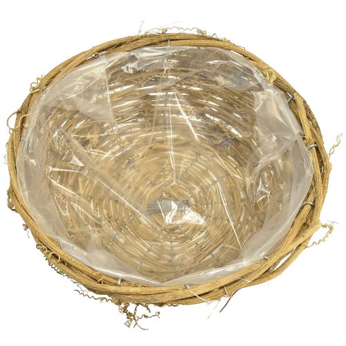 Product Plant bowl bowl round vines natural Ø23cm H9,5cm