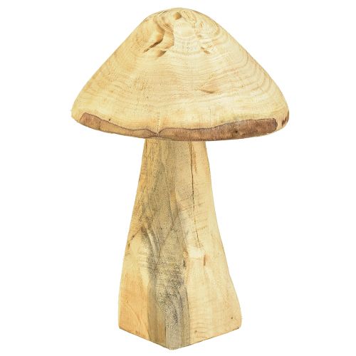 Natural decorative mushroom made of elm wood – Rustic design, 27 cm – Charming garden decoration