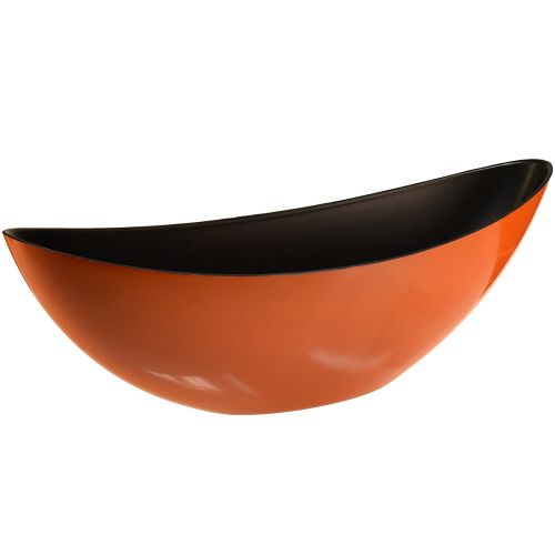 Modern boat bowl in orange 2 pieces – 39 cm – Versatile for decoration and planting