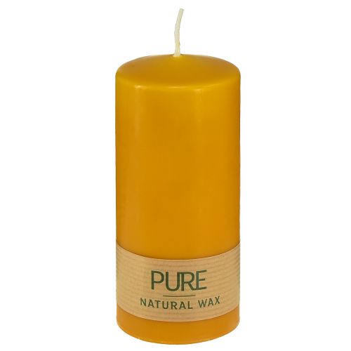 Product PURE Pillar Candle Yellow Honey Wenzel Candles 130/60mm