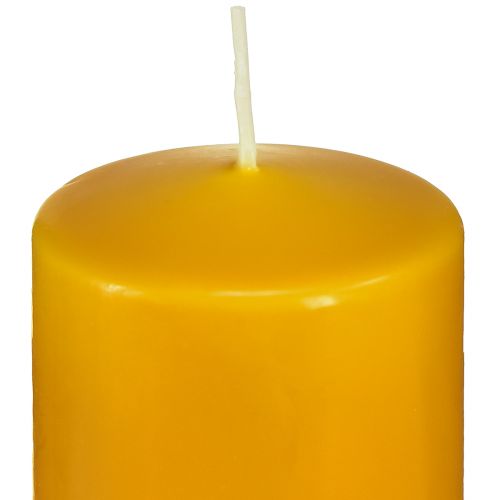 Product PURE Pillar Candle Yellow Honey Wenzel Candles 130/60mm