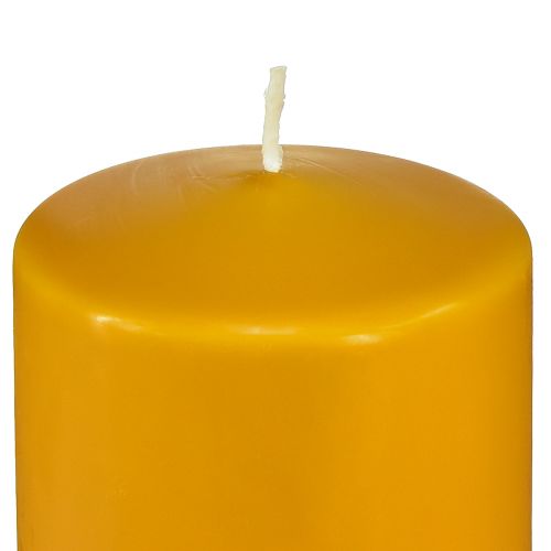 Product PURE Pillar Candle Yellow Honey Wenzel Candles 130/70mm